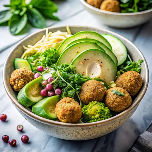 অ্যাভোকাডো ও ফালাফেল সালাদ